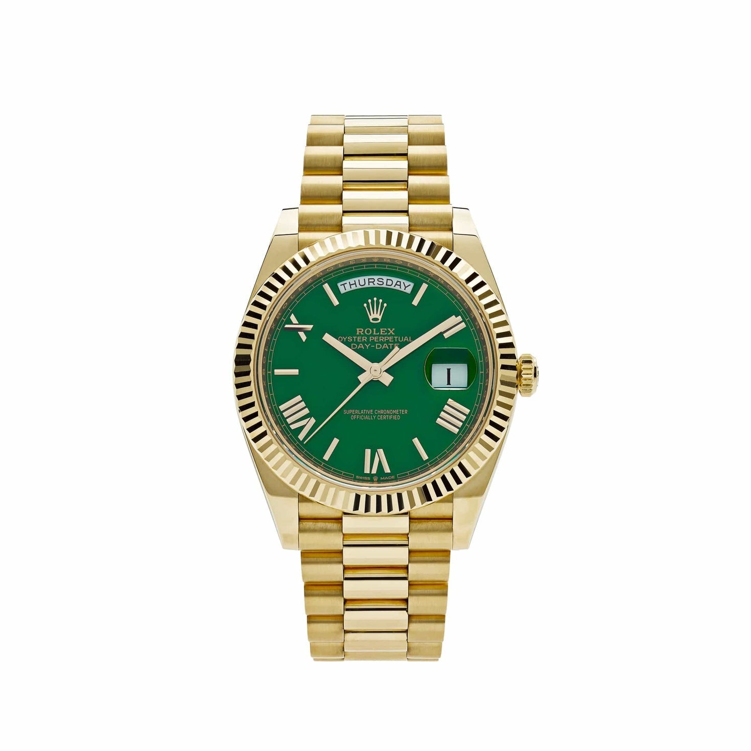 Rolex Day-Date 228238 Yellow Gold Green