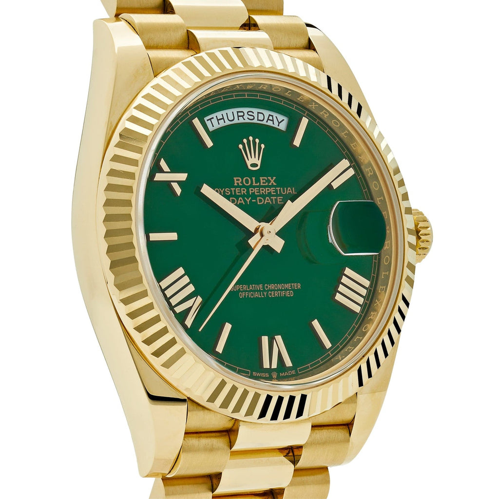 Rolex Day-Date 228238 Yellow Gold Green